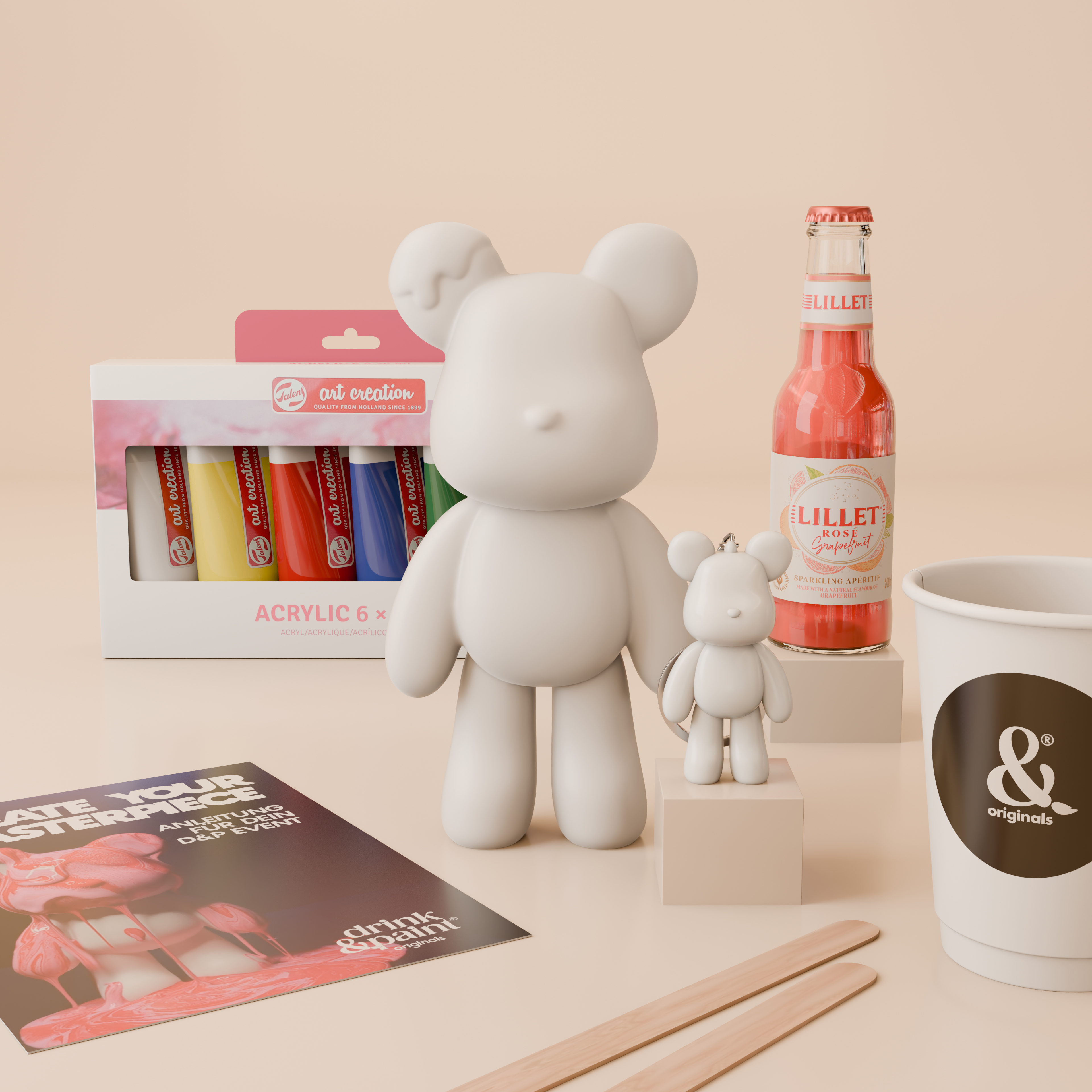 Paint your Bear Erlebnis-Box (2er Set)