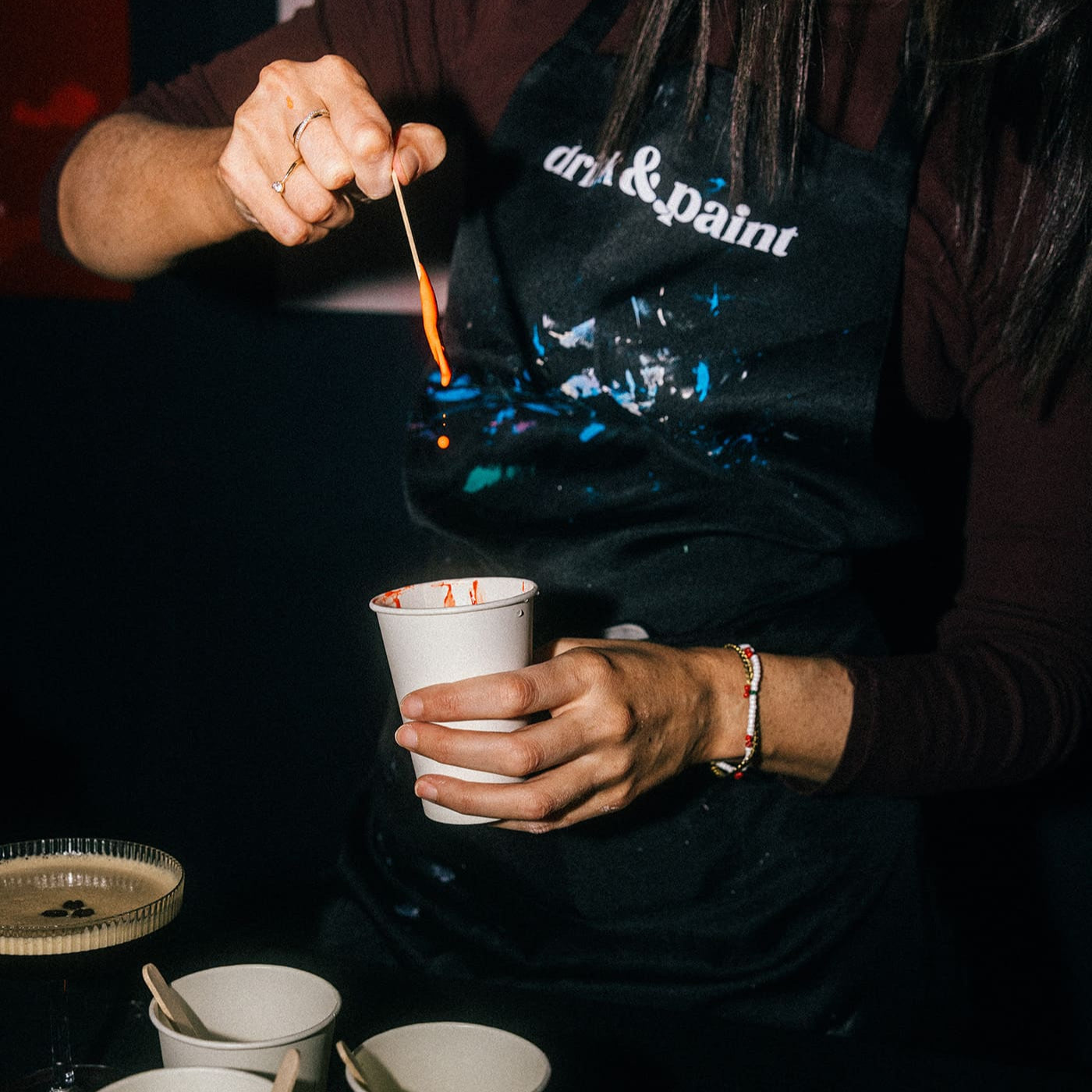 drink&paint Schürze