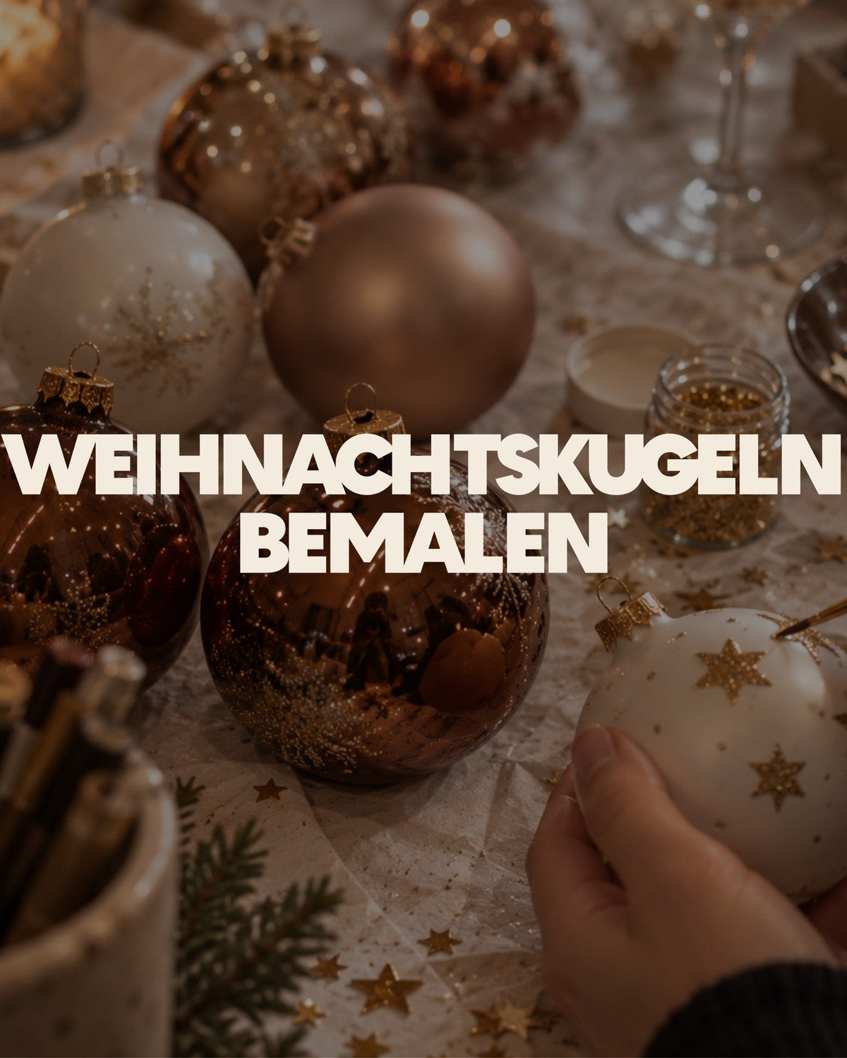 Weihnachtsbaumkugeln bemalen