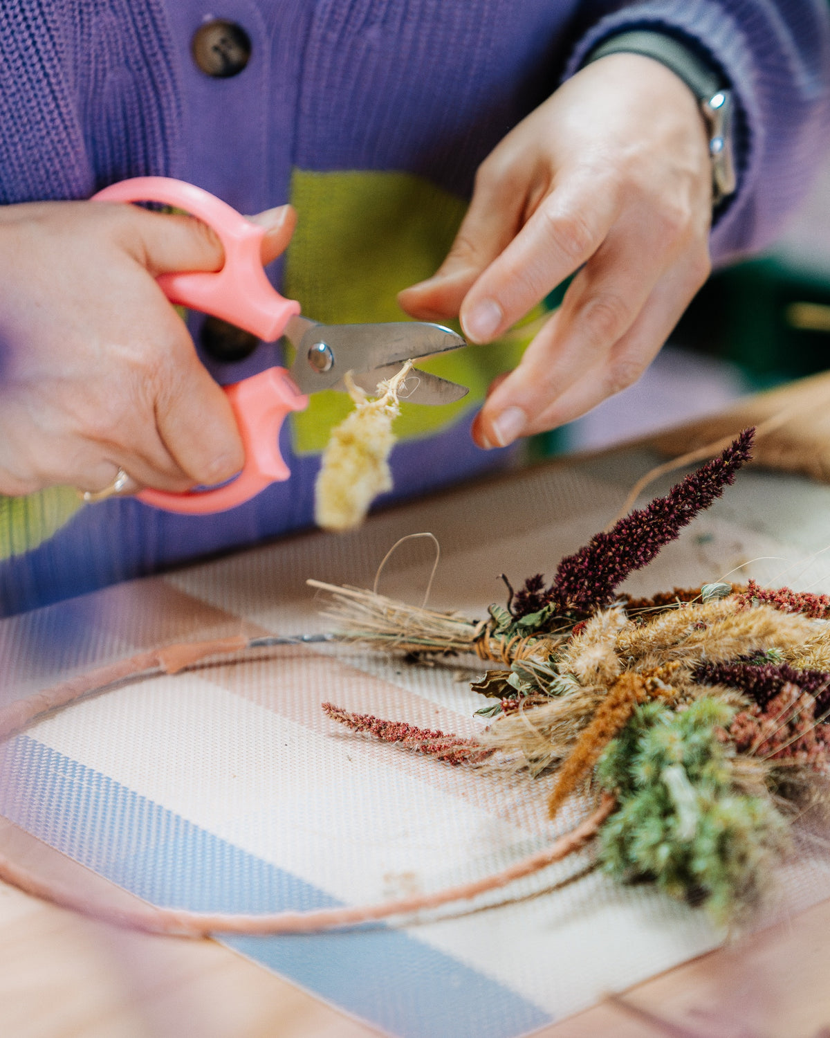 Trockenblumenring-Workshop: „Tu dir was Gutes“