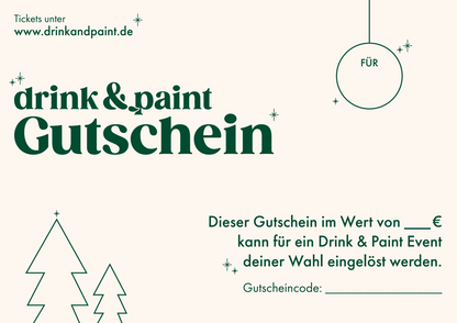 Drink & Paint - Geschenkgutschein