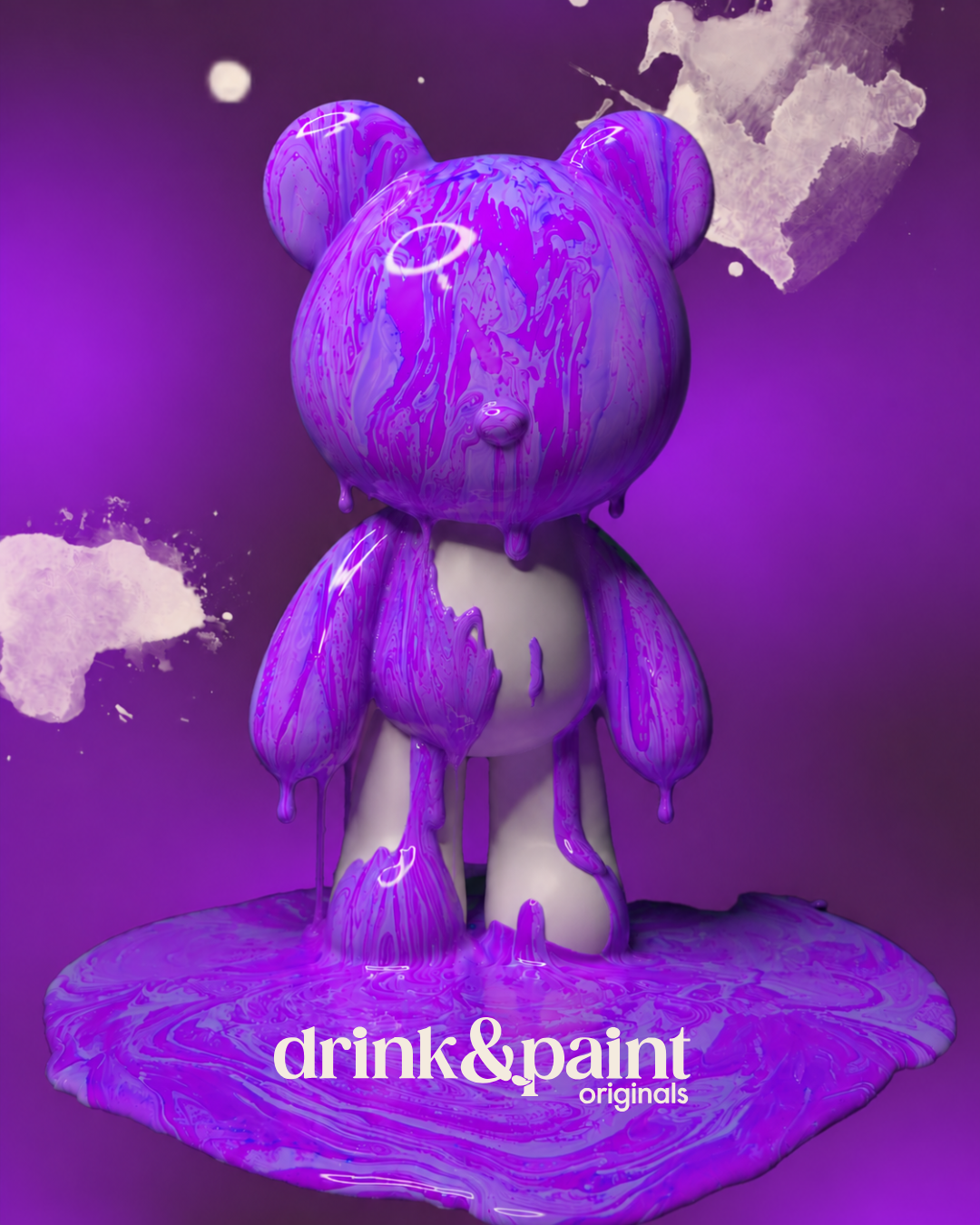 paint your bear – Motiv Lila