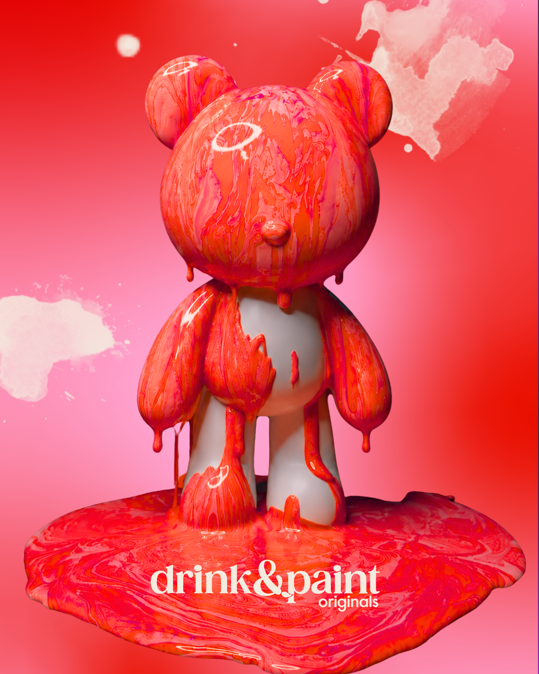 paint your bear – Motiv Rot